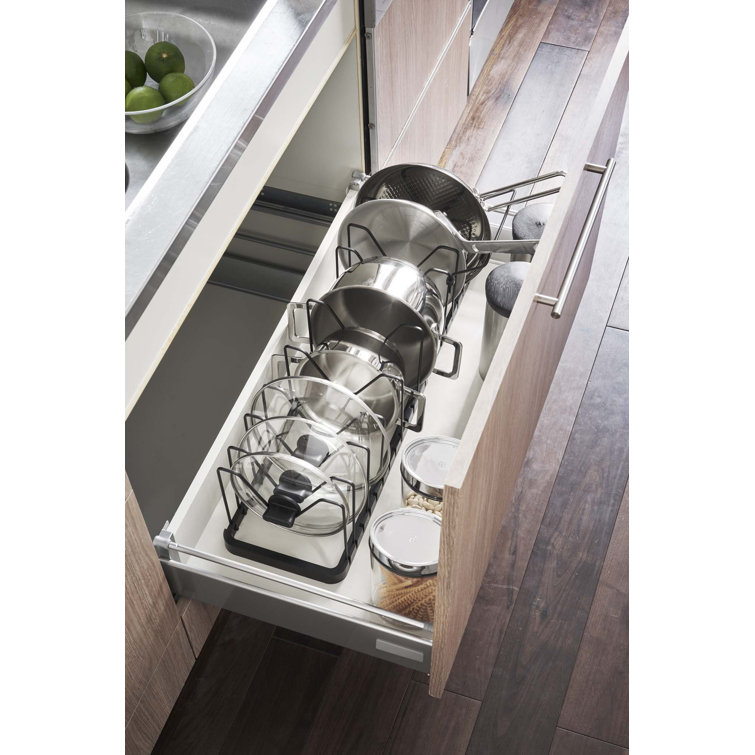 Yamazaki USA Tower Yamazaki Home Adjustable Lid & Pan Organizer